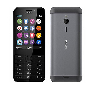 Nokia 230 Dual SIM tumši sudraba