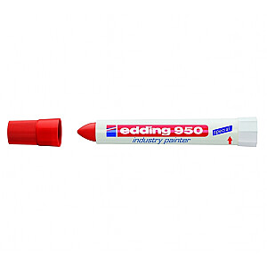 *Industriālais markieris krīts Edding 950, Ø10mm, sarkans