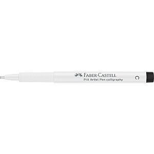 Kaligrāfijas flomasters Faber Castell Pitt Artist Pen, 101 balts