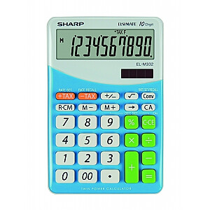 Калькулятор настольный Sharp SH-ELM332BBL, черный