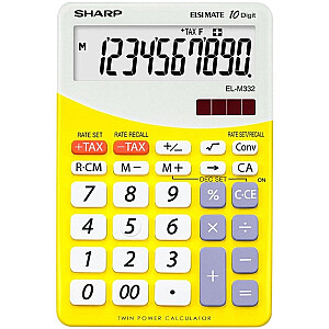 Galda kalkulators Sharp SH-ELM332BYL, dzeltens