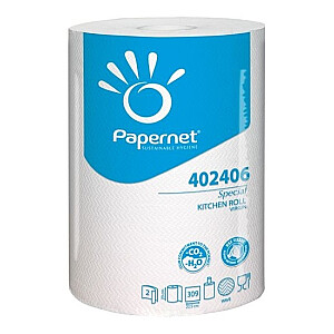 Полотенце бумажное Papernet 402406, 69м, 2 слоя, 1 рулон, белое
