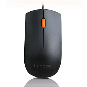 Мышь оптическая Lenovo, USB 300, черная