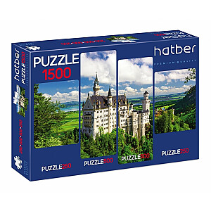 Пазл HATBER-HD Premium, 1500 деталей, , А2, 1050х730мм, замок в горах