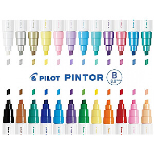 Маркер Pilot Pintor 8мм, скошенный, синий
