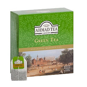 Зеленый чай Ahmad Green, упаковка 100 пакетиков.
