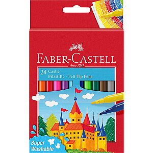 Фломастеры Faber-Castell, 24 цвета.