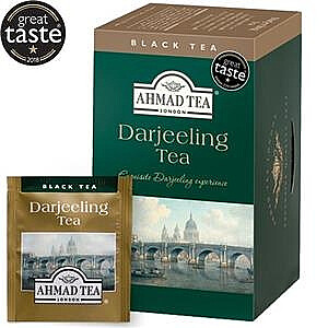 Melnā tēja Ahmad Darjeeling, 20 gab.x 2g