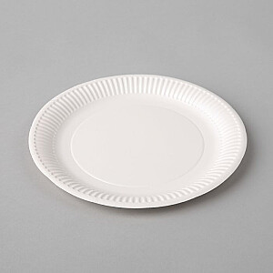 Одноразовые тарелки ø23см, картон, 100 шт.