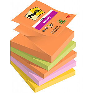 Līmlapiņas-Z 3M Post-it® Super Sticky Boost, 76x76 мм, 5 красок/дюйм, 90 листов