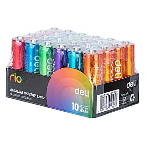 Батарея Deli Rio Alkaline, AAA, LR6, 1,5В, 4Gab/iep