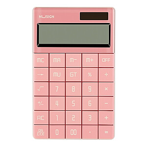 Galda kalkulators Deli NS041, rozā