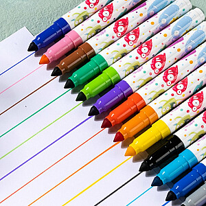 Akrila marķieru komplekts Deli, 6 krāsas, pasteļkrāsas