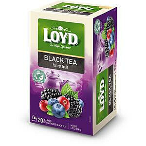 *Чай черный Лойд со вкусом лесных ягод, 20х1,7г