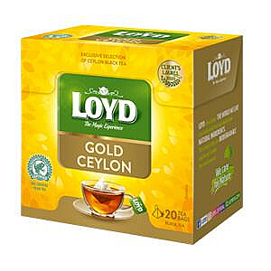 Чай черный Loyd Pyramids Gold Ceylon, 20штх2гр