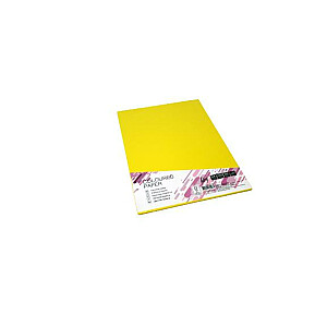 Krāsains kartons College A4, 160g/m², 20lapas, sun yellow SY40