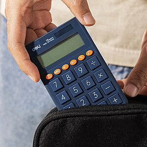 Калькулятор карманный Delhi M130, 12 цифр, синий