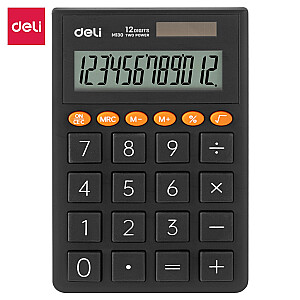 Kabatas kalkulators Deli M130, 12 zīmes, zaļš