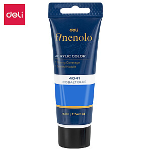 Akrila krasa Deli Finenolo 4041, 75ml, Cobalt blue