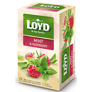 Чай травяной Loyd с мятой и малиной, 20 шт.х2 гр.