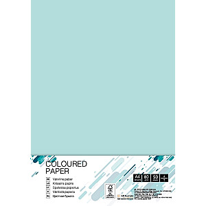 Krāsains papīrs College A4, 80g/m², 50 loksnes, Blue BL29
