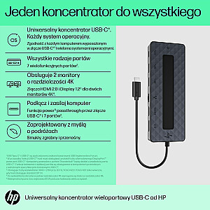 HP USB-C universālais vairāku portu centrmezgls