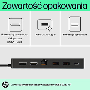 HP USB-C universālais vairāku portu centrmezgls