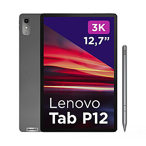 Lenovo Tab P12 Dimensity 7050 12,7 collas 3K (2944x1840) LTPS 400 nits 8/128 GB Arm Mali-G68 Android Storm Grey