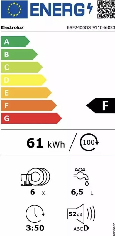 Trauku mazgājamā mašīna Electrolux ESF2400OS