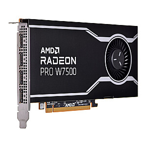 Видеокарта AMD Radeon Pro W7500 8 ГБ GDDR6, 4x DisplayPort 2.1, 70 Вт, PCI Gen4 x8