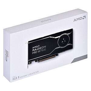Videokarte AMD Radeon Pro W7500 8 GB GDDR6, 4x DisplayPort 2.1, 70 W, PCI Gen4 x8