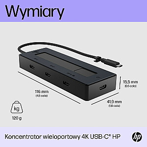Многопортовый концентратор HP 4K USB-C