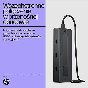 HP 4K USB-C vairāku portu centrmezgls