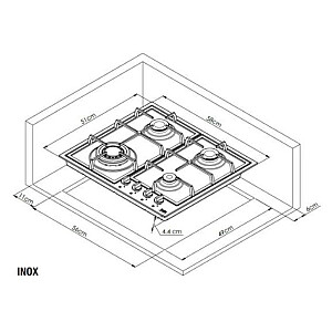 BEKO Gas Hob HIYG 64225 SBOP