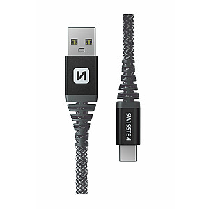 Swissten Kevlar Провод USB / USB-C / 1.5m / 60w