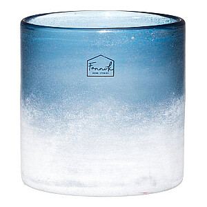 Svečturis Fanni K stikla Frost 12cm zils 630250