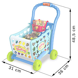 Ricokids 773400 синяя тележка для покупок