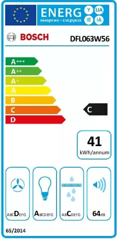 Вытяжка Bosch Serie 2 DFL063W56
