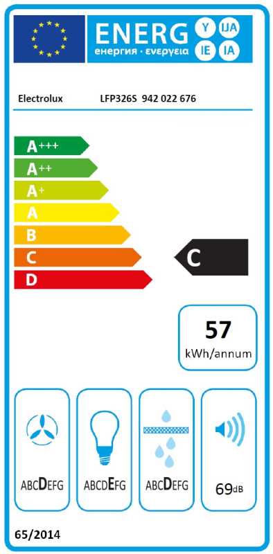 Pārsegs Electrolux LFP326S