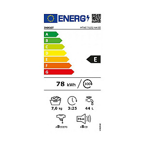 Veļas mašīna  INDESIT MTWE 71252 WK EE