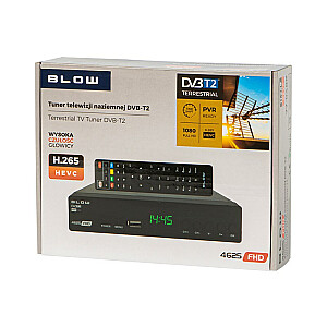 Uztvērējs-dekodētājs DVB-T2 BLOW 4625FHD H.265 H.265 V2