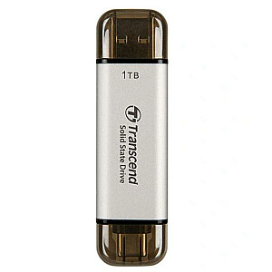 Внешний SSD TRANSCEND ESD310 1 ТБ USB-C USB 3D NAND Скорость записи 950 МБ/с Скорость чтения 1050 МБ/с TS1TESD310S