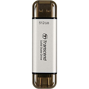Внешний SSD TRANSCEND ESD310 512 ГБ USB-C USB 3D NAND Скорость записи 900 МБ/с Скорость чтения 1050 МБ/с TS512GESD310S