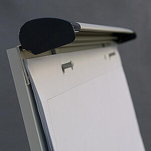 Magnētiska tāfele uz riteņiem un sānu stieņiem 2x3 Mobilechart TF02, 74x100cm, alumīnija rāmi, balta