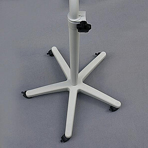 Magnētiska tāfele uz riteņiem un sānu stieņiem 2x3 Mobilechart TF02, 74x100cm, alumīnija rāmi, balta