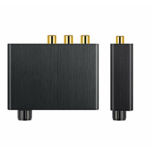 RoGer DAC 192kHz 24bit S/PDIF - RCA pārveidotājs ar austiņu izeju 3,5 mm / optiskais / koaksiālais