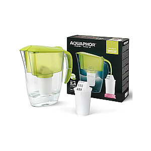 Ūdens filtra krūze Aquaphor Smile gaiši zaļa + kārtridžs A5 MG