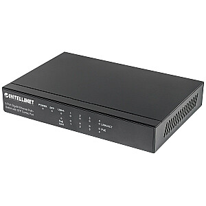 Intellinet 561174 komutators 5p gigabitu PoE + 1x SFP Combo
