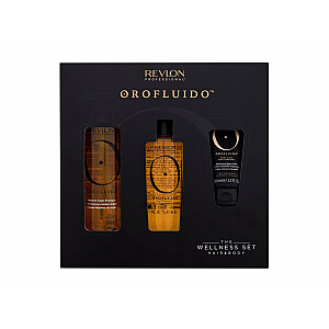 Orofluido The Wellness Set - Orofluido Elixir Hair Oil 100 ml + Orofluido Shampoo 240 ml + Orofluido Moisturizing Body Cream 50 ml