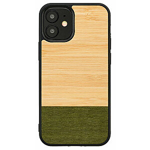 Чехол MAN&WOOD для iPhone 12 mini бамбуковый лес черный